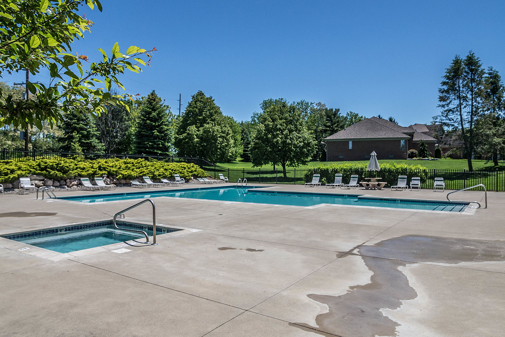 Brighton's Pine Creek homes' community pool and spa