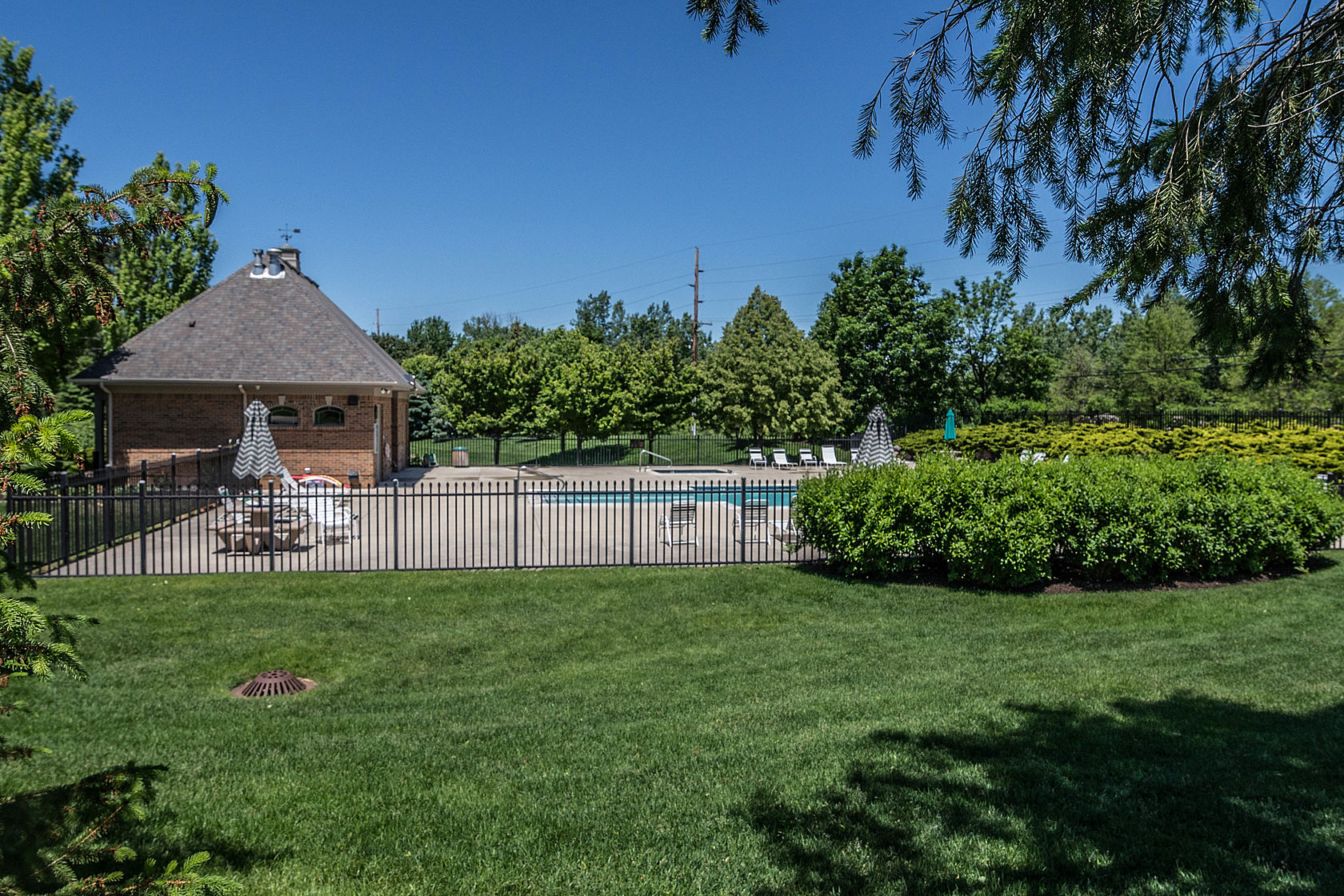 Changing rooms at Pine Creek's pool