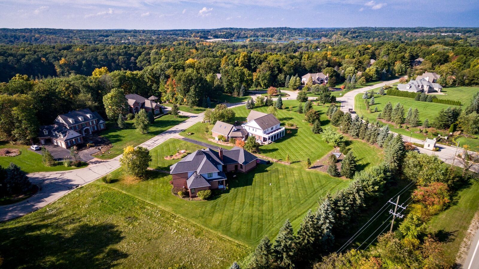 Forest Ridge of Milford aerial shot